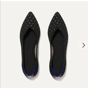 Rothy’s “the point” limited edition black dot sz 9